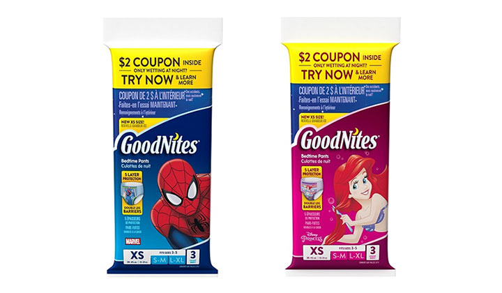 FREE GoodNites Boy and Girl NightTime Underwear Sample Pack