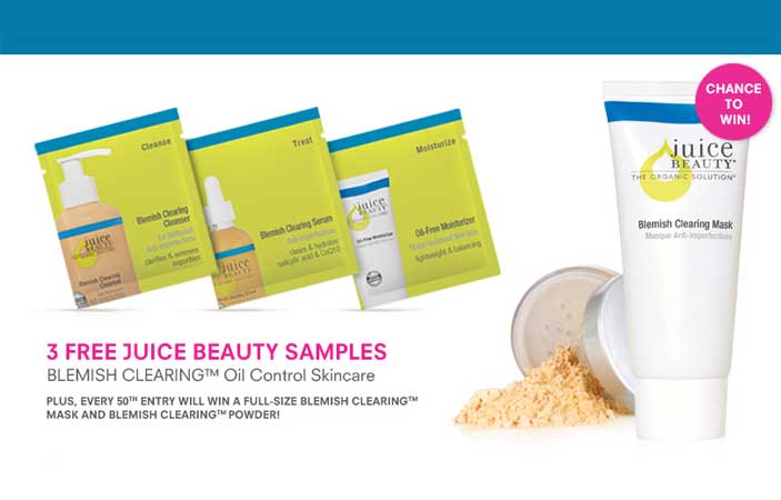 3 FREE Juice Beauty Green Apple Brightening Skin Care Samples (US only)