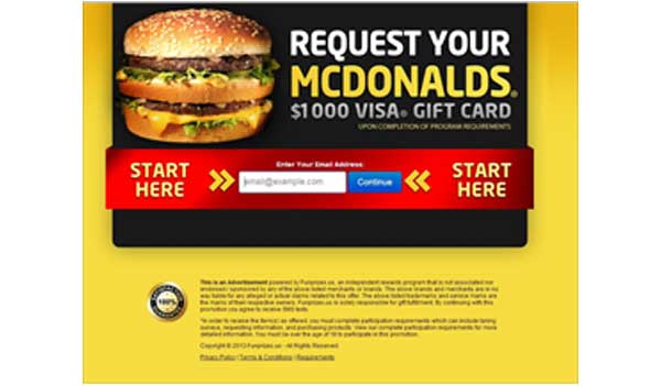 $1000 McDonalds Gift Card (US Only)