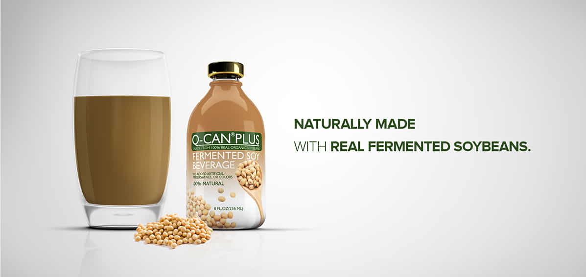 Free Q-Can Plus Fermented Soybeans Beverage Sample