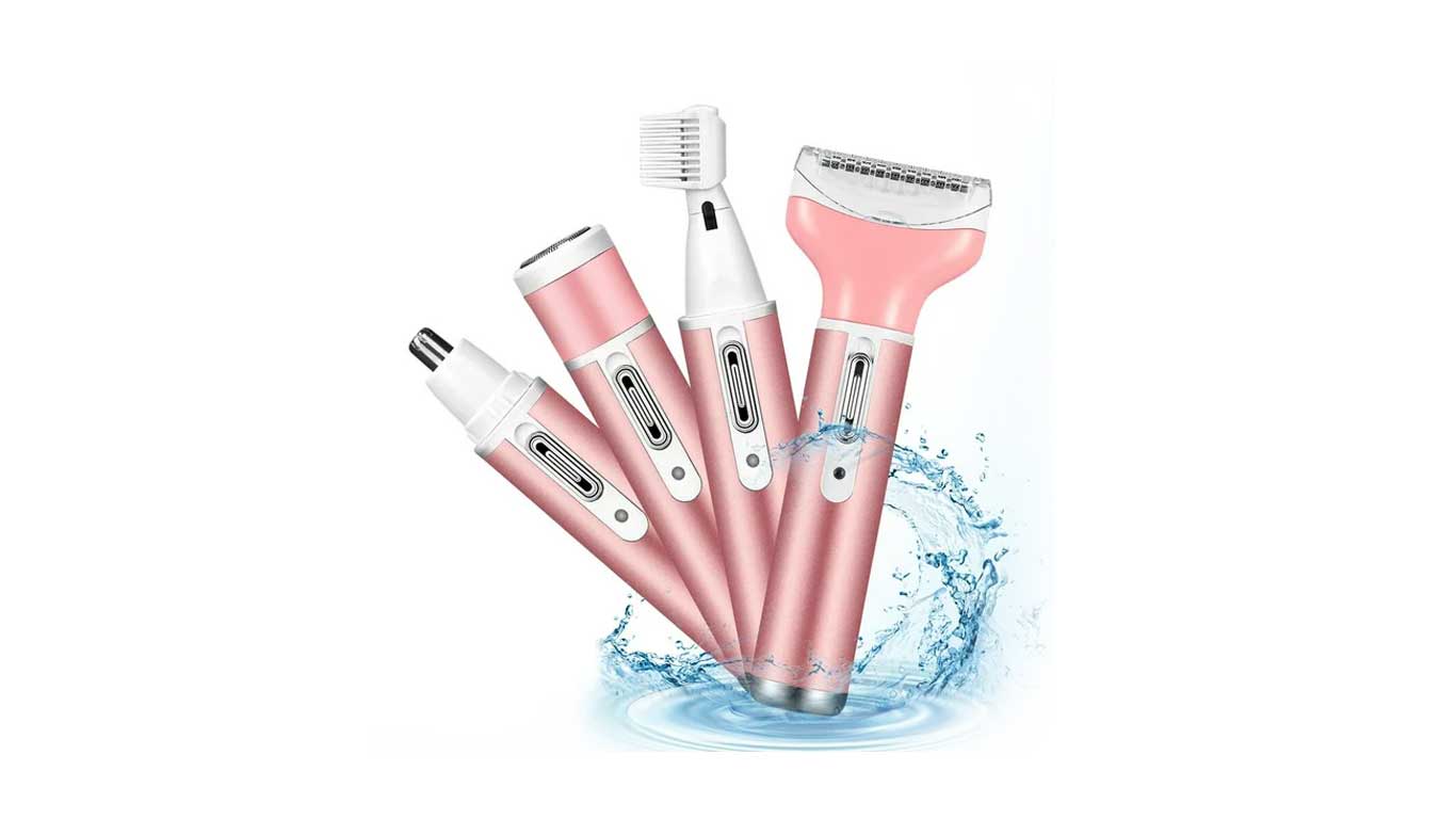 4 in 1 Women Electric Shaver Rechargeable Waterproof Razor