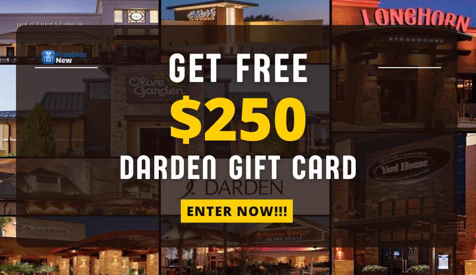 Enter to Win a $250 Darden Gift Card with Prizegrab