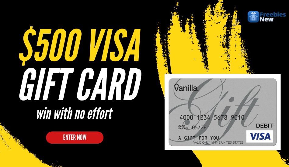 Win a $500 Visa Gift Card on Prizegrab